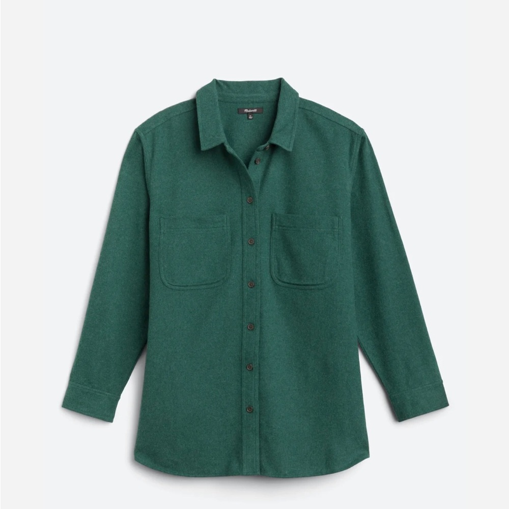 NWOT Madewell Flannel Oversized Ex-Boyfriend Swing Shirt